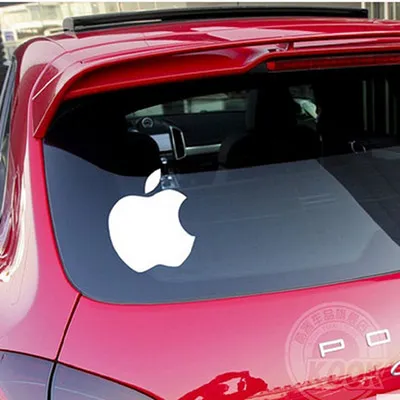 pegatina coche apple