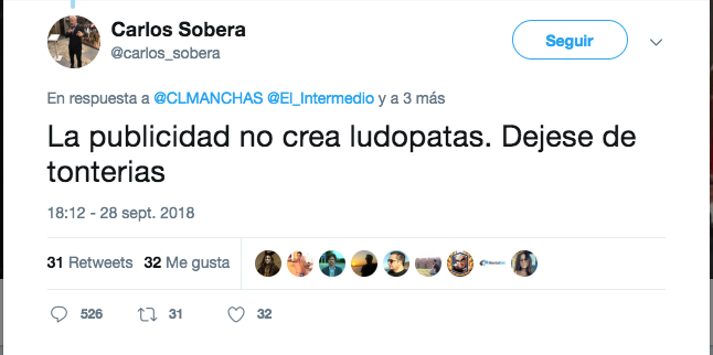tweet Carlos Sobera Publicidad lupodatía